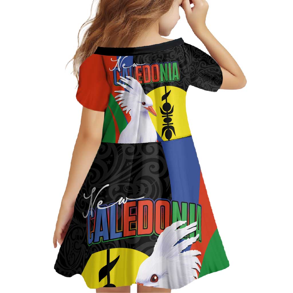 New Caledonia Family Matching Mermaid Dress and Hawaiian Shirt Kagu Bird and The Seal with Melanesian Culture - Polynesian Pride