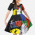 New Caledonia Family Matching Short Sleeve Bodycon Dress and Hawaiian Shirt Kagu Bird and The Seal with Melanesian Culture - Polynesian Pride