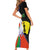 New Caledonia Family Matching Short Sleeve Bodycon Dress and Hawaiian Shirt Kagu Bird and The Seal with Melanesian Culture - Polynesian Pride