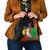 New Caledonia Shoulder Handbag Kagu Bird and The Seal with Melanesian Culture - Polynesian Pride