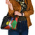 New Caledonia Shoulder Handbag Kagu Bird and The Seal with Melanesian Culture - Polynesian Pride