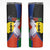 New Caledonia Skinny Tumbler Kagu Bird and The Seal with Melanesian Culture - Polynesian Pride