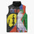 New Caledonia Sleeveless Puffer Jacket Kagu Bird and The Seal with Melanesian Culture - Polynesian Pride