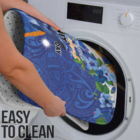 Marshall Islands Manit Day Bathroom Set Grunge National Flag with Whales and Tribal Tattoos - Polynesian Pride