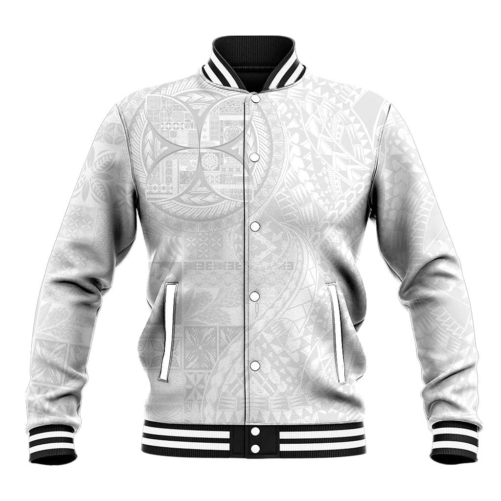 Samoan Culture-Lotu Tamaiti Baseball Jacket Siapo and Polynesian Art Tattoos - Polynesian Pride