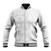 Samoan Culture-Lotu Tamaiti Baseball Jacket Siapo and Polynesian Art Tattoos - Polynesian Pride