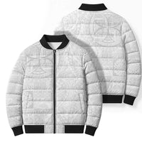 Samoan Culture-Lotu Tamaiti Bomber Puffer Jacket Siapo and Polynesian Art Tattoos - Polynesian Pride