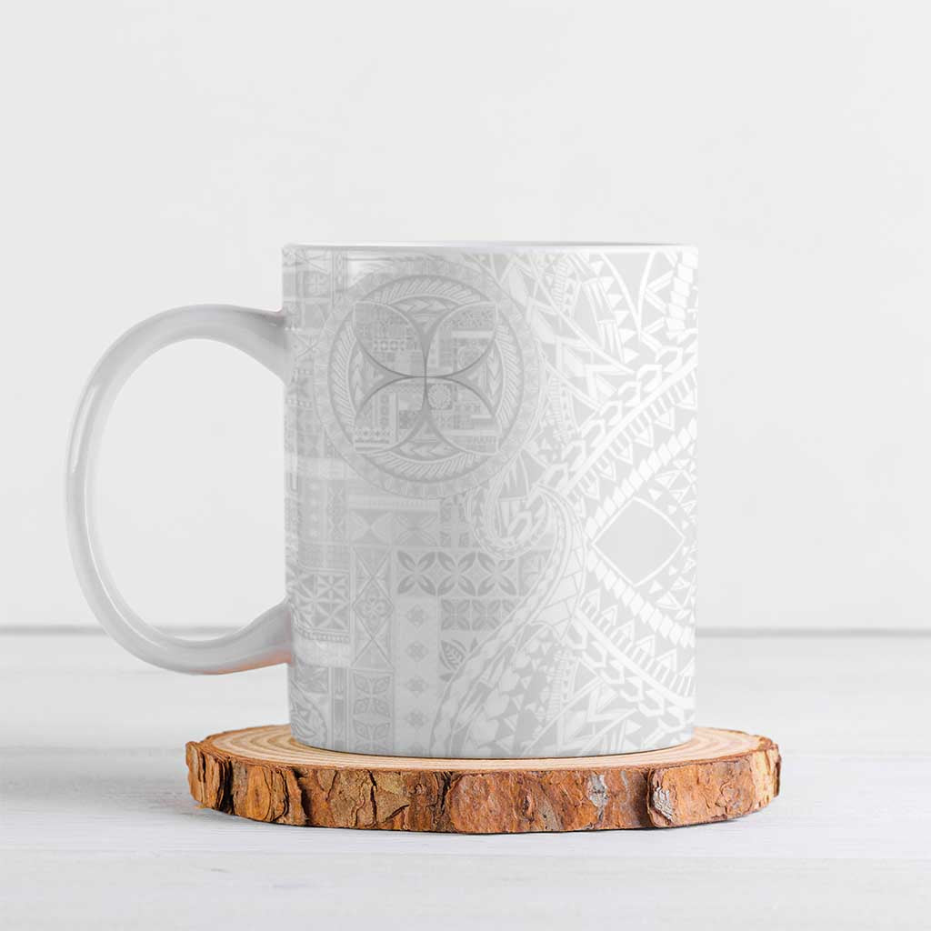 Samoan Culture-Lotu Tamaiti Ceramic Mug Siapo and Polynesian Art Tattoos - Polynesian Pride