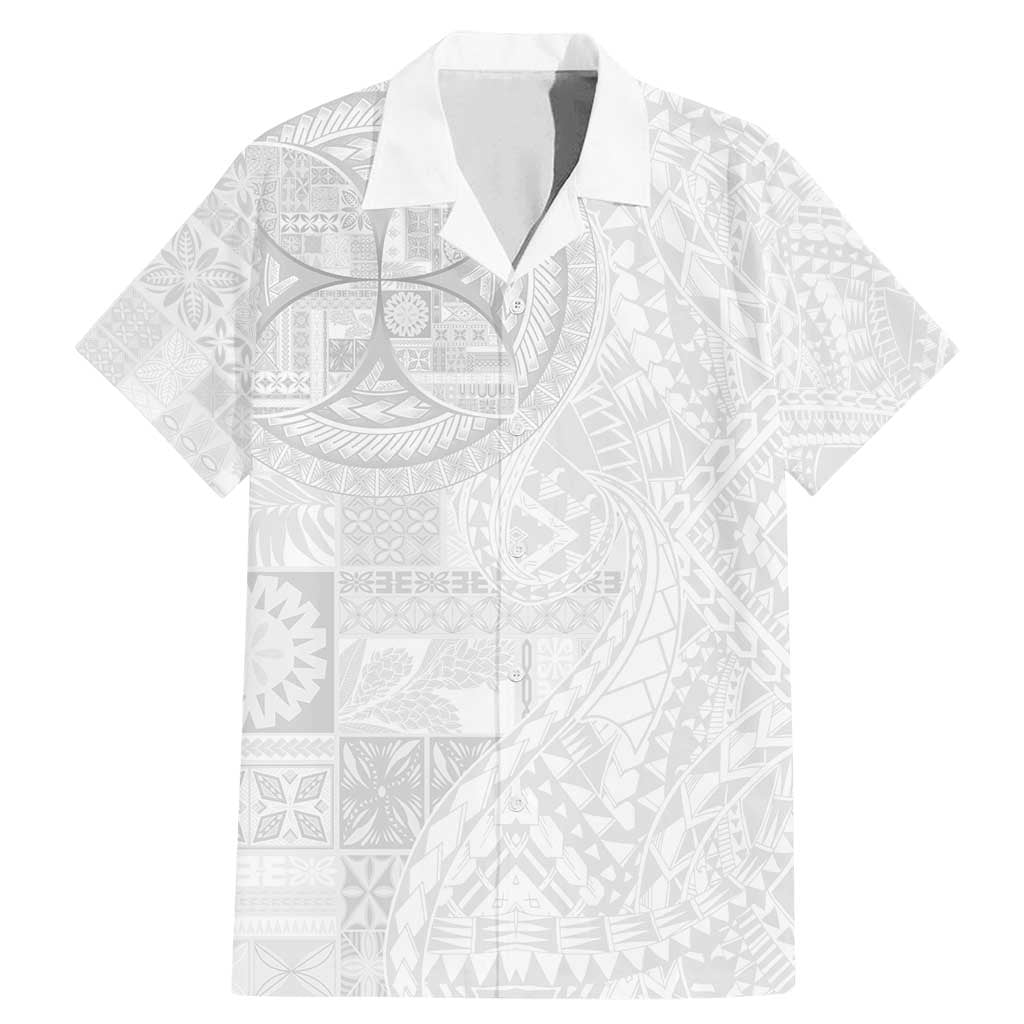 Samoan Culture-Lotu Tamaiti Family Matching Mermaid Dress and Hawaiian Shirt Siapo and Polynesian Art Tattoos - Polynesian Pride