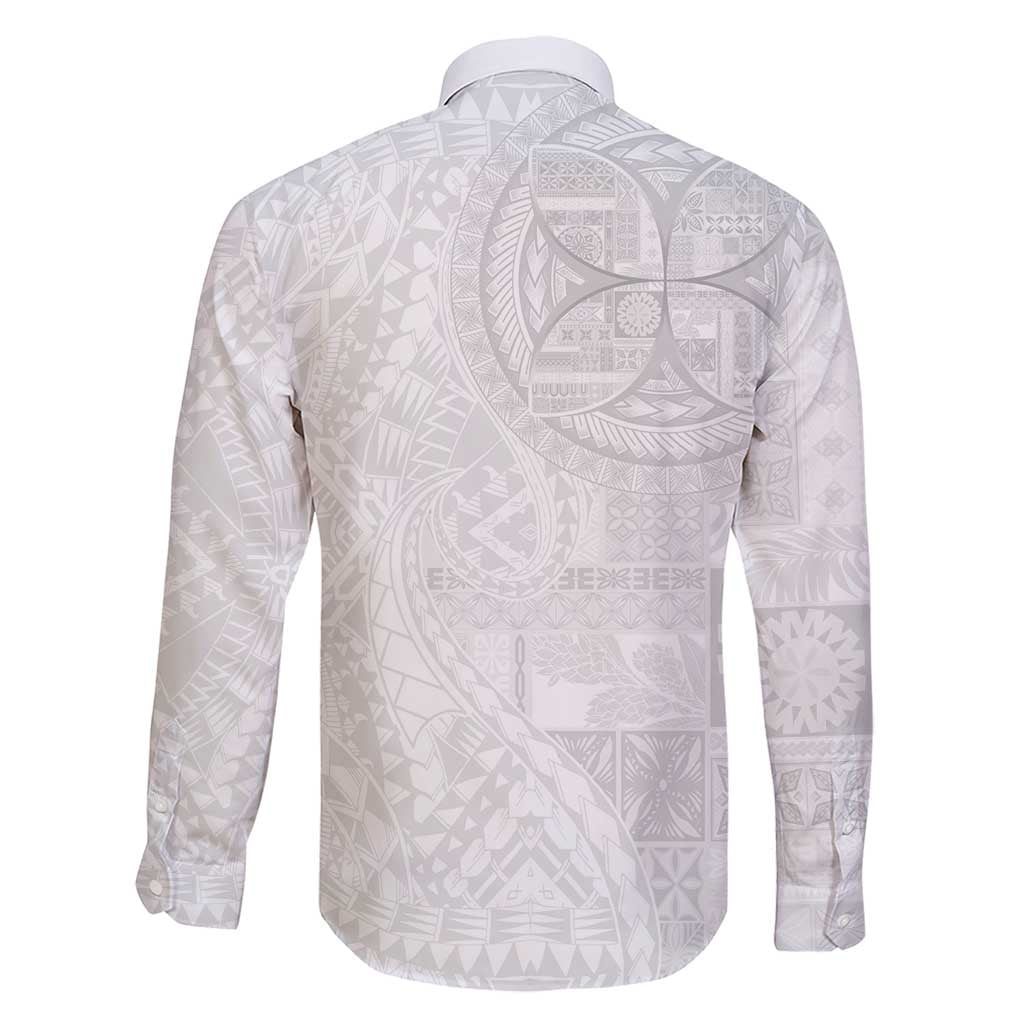 Samoan Culture-Lotu Tamaiti Family Matching Short Sleeve Bodycon Dress and Hawaiian Shirt Siapo and Polynesian Art Tattoos - Polynesian Pride