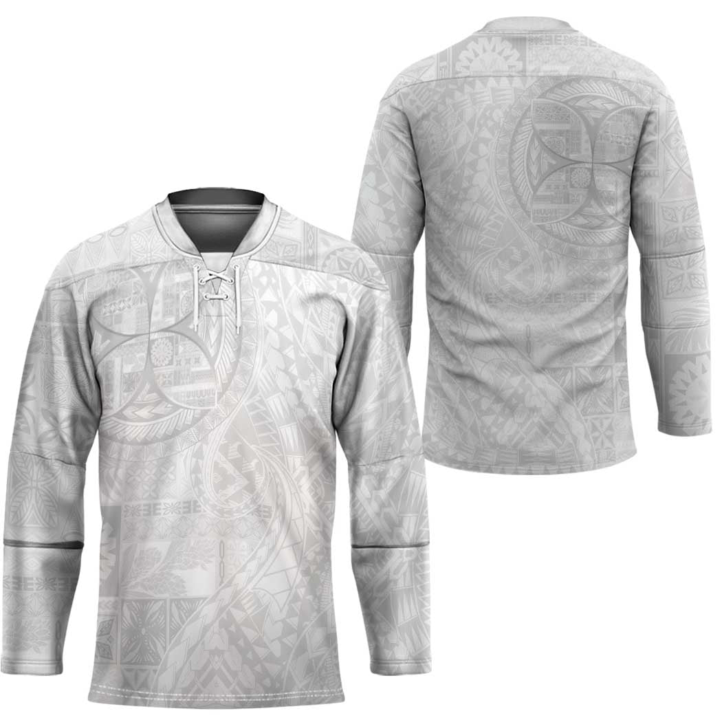 Samoan Culture-Lotu Tamaiti Hockey Jersey Siapo and Polynesian Art Tattoos - Polynesian Pride