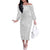 Samoan Culture-Lotu Tamaiti Off The Shoulder Long Sleeve Dress Siapo and Polynesian Art Tattoos - Polynesian Pride