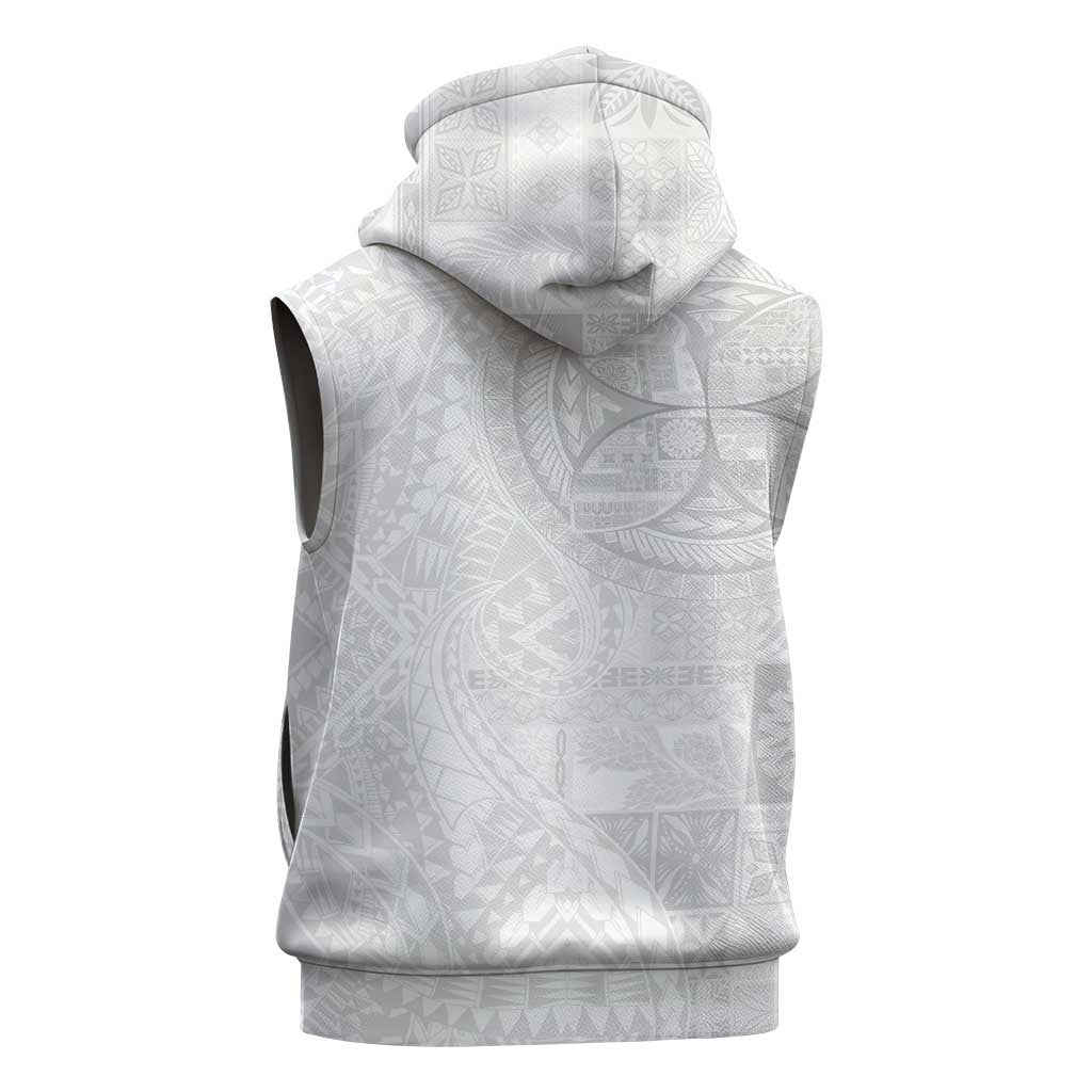 Samoan Culture-Lotu Tamaiti Sleeveless Hoodie Siapo and Polynesian Art Tattoos - Polynesian Pride