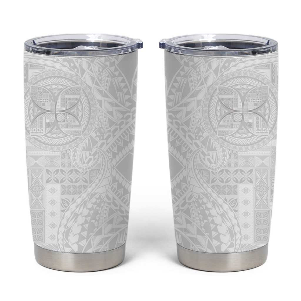Samoan Culture-Lotu Tamaiti Tumbler Cup Siapo and Polynesian Art Tattoos - Polynesian Pride