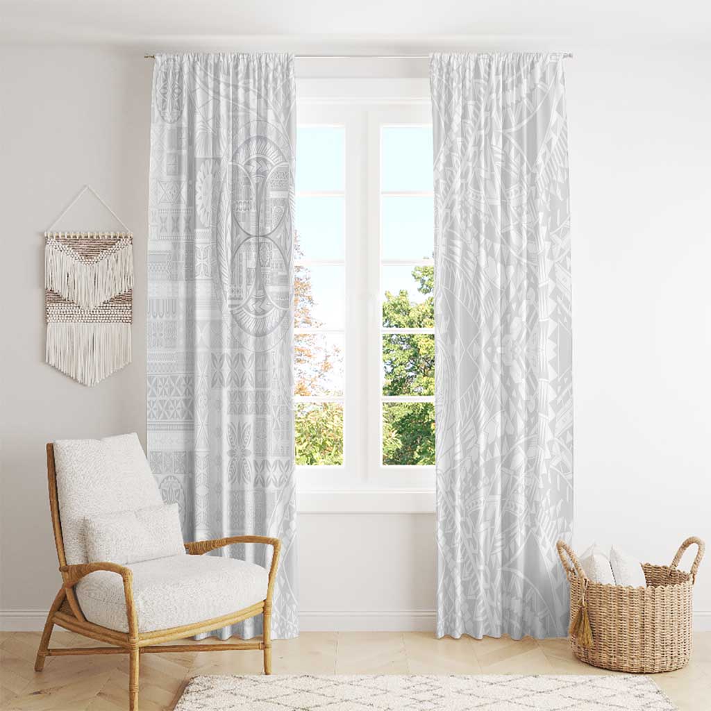 Samoan Culture-Lotu Tamaiti Window Curtain Siapo and Polynesian Art Tattoos - Polynesian Pride