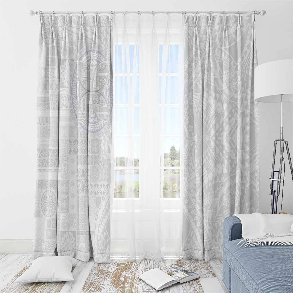 Samoan Culture-Lotu Tamaiti Window Curtain Siapo and Polynesian Art Tattoos - Polynesian Pride