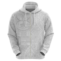 Samoan Culture-Lotu Tamaiti Zip Hoodie Siapo and Polynesian Art Tattoos LT03 - Polynesian Pride
