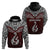 Custom Aotearoa New Zealand Hoodie Silver Fern and Matau with Maori Tribal Red Style LT03 - Polynesian Pride