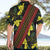 Samoan Culture Hawaiian Shirt Hibiscus and Ula Fala with Tapa Pattern Black Color