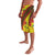 Samoan Culture Lavalava Hibiscus and Ula Fala with Tapa Pattern YellowColor