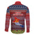 kiribati-christmas-family-matching-long-sleeve-bodycon-dress-and-hawaiian-shirt-coat-of-arms-and-map-beautiful-merry-xmas-snowflake