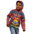 Kiribati Christmas Kid Hoodie Coat of Arms and Map Beautiful Merry Xmas Snowflake LT03 - Polynesian Pride