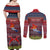 personalised-kiribati-christmas-couples-matching-off-shoulder-maxi-dress-and-long-sleeve-button-shirts-coat-of-arms-and-map-beautiful-merry-xmas-snowflake