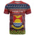 Personalised Kiribati Christmas T Shirt Coat of Arms and Map Beautiful Merry Xmas Snowflake LT03 Red - Polynesian Pride