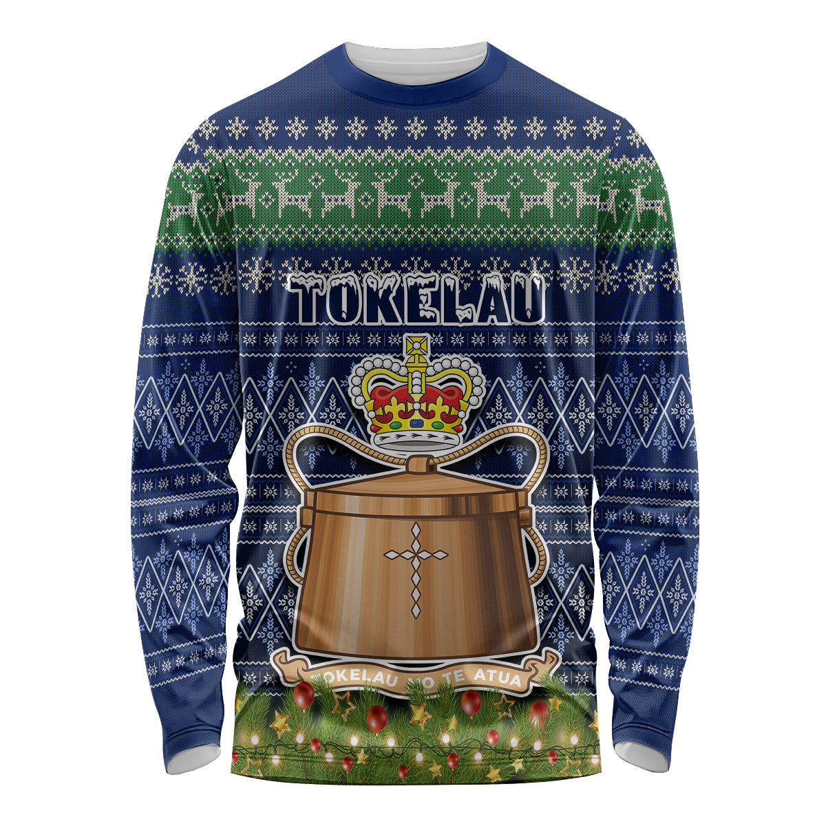 tokelau-christmas-long-sleeve-shirt-coat-of-arms-and-map-beautiful-merry-xmas-snowflake