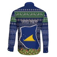 Personalised Tokelau Christmas Family Matching Puletasi Dress and Hawaiian Shirt Coat of Arms and Map Beautiful Merry Xmas Snowflake LT03 - Polynesian Pride