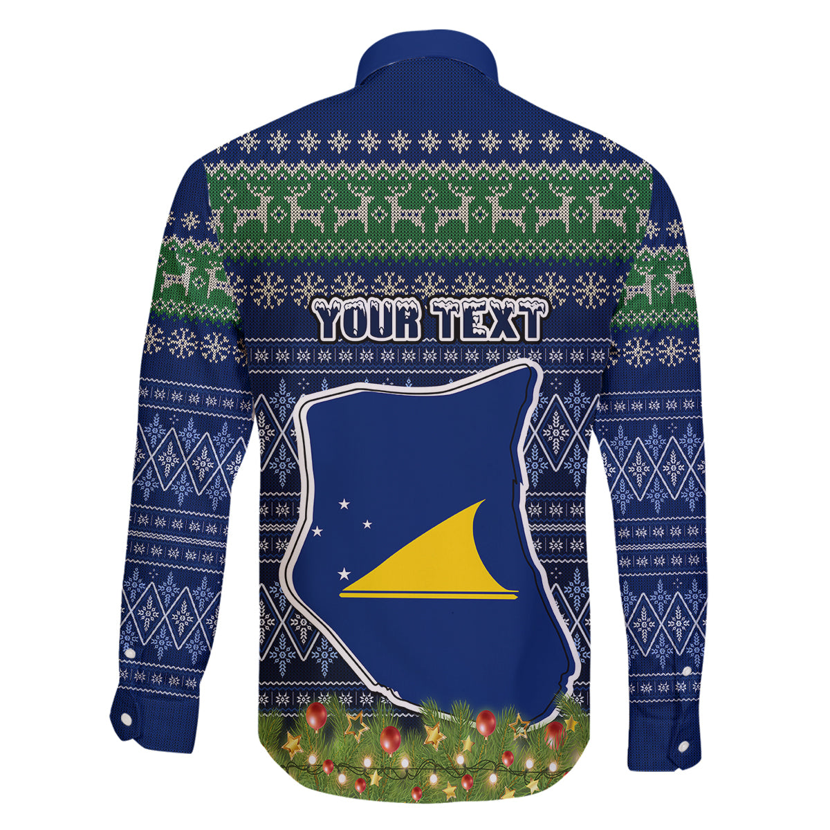 personalised-tokelau-christmas-family-matching-tank-maxi-dress-and-hawaiian-shirt-coat-of-arms-and-map-beautiful-merry-xmas-snowflake