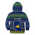 Personalised Tokelau Christmas Kid Hoodie Coat of Arms and Map Beautiful Merry Xmas Snowflake LT03 - Polynesian Pride