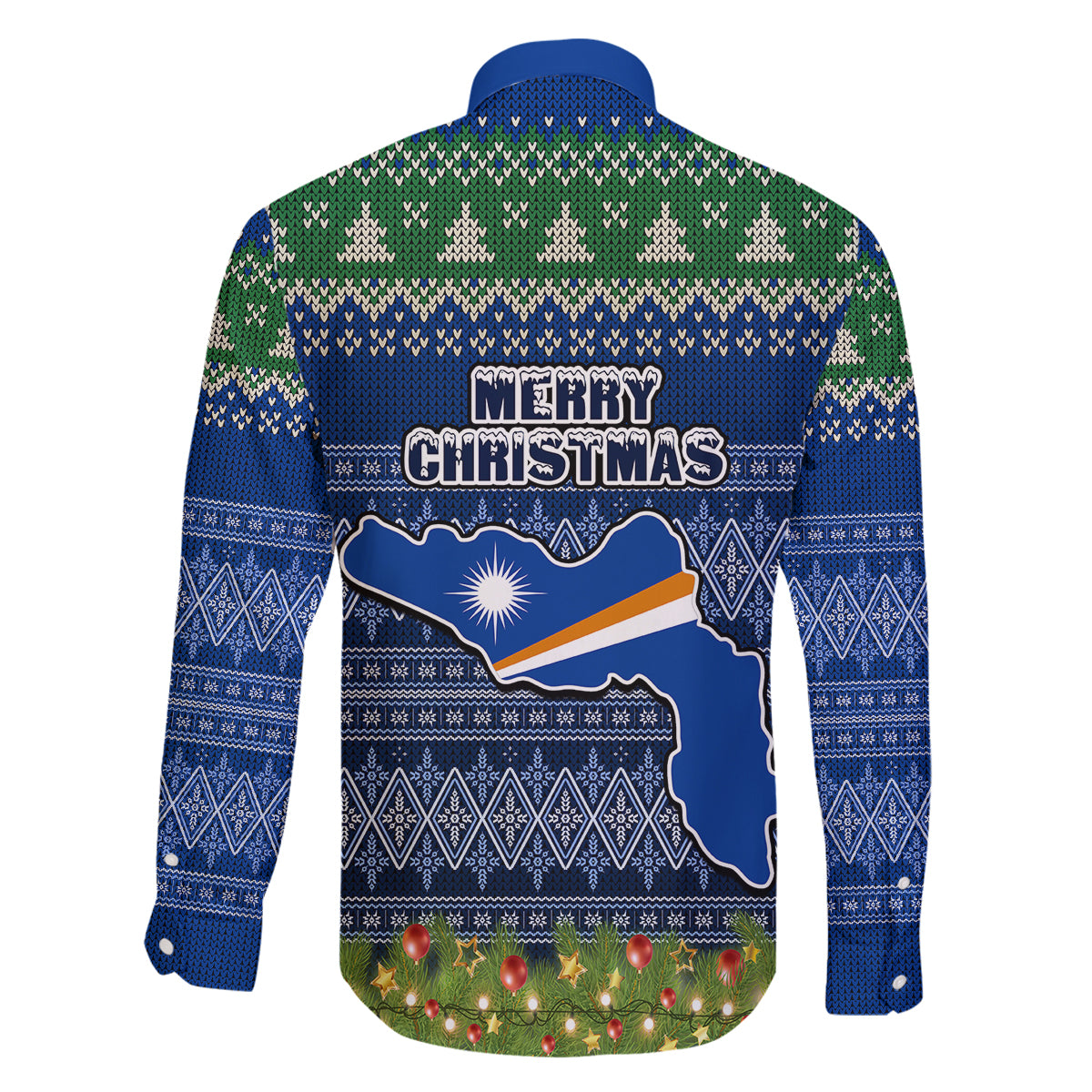 marshall-islands-christmas-family-matching-summer-maxi-dress-and-hawaiian-shirt-coat-of-arms-and-map-beautiful-merry-xmas-snowflake