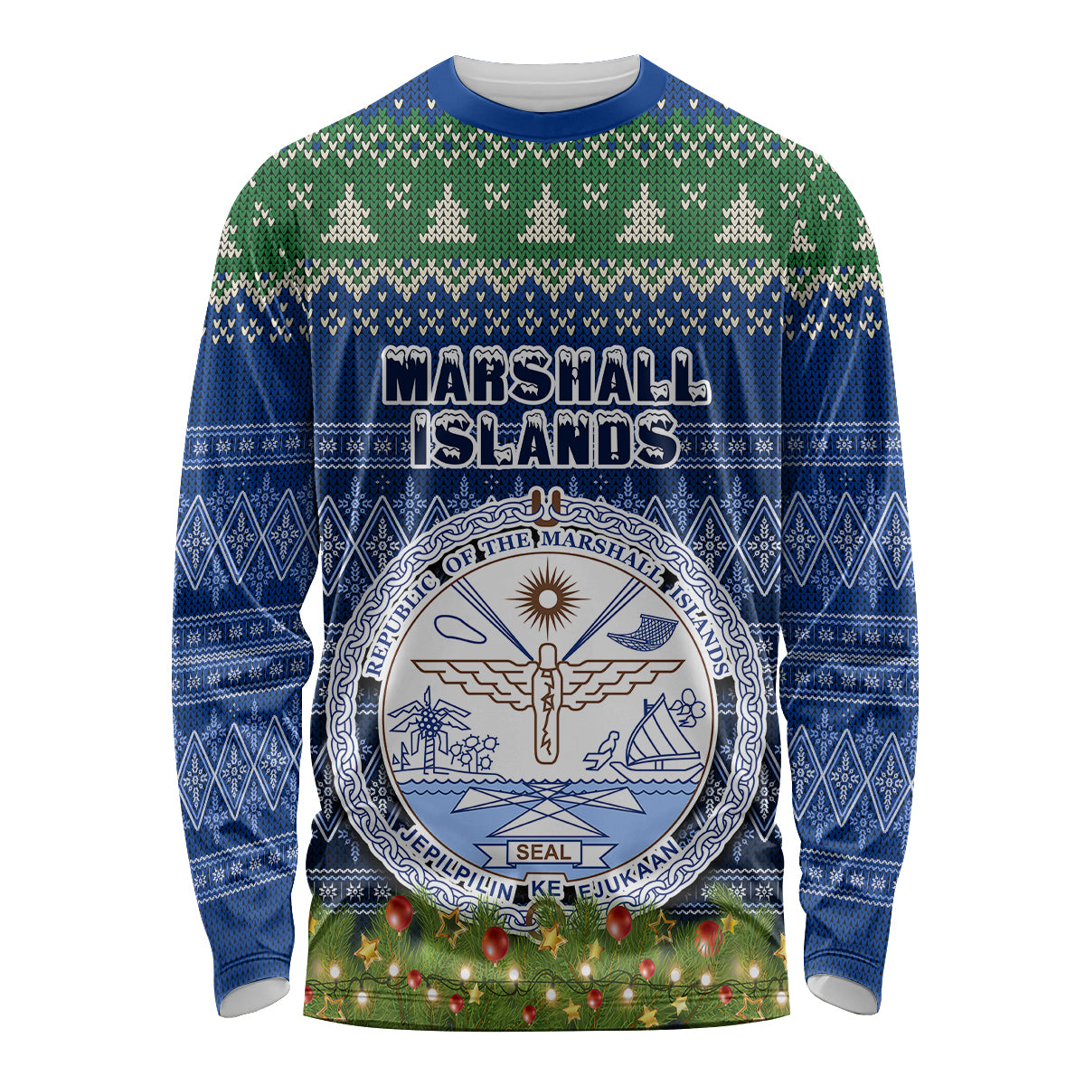 marshall-islands-christmas-long-sleeve-shirt-coat-of-arms-and-map-beautiful-merry-xmas-snowflake