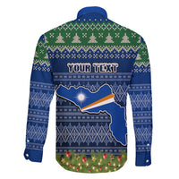 personalised-marshall-islands-christmas-family-matching-short-sleeve-bodycon-dress-and-hawaiian-shirt-coat-of-arms-and-map-beautiful-merry-xmas-snowflake