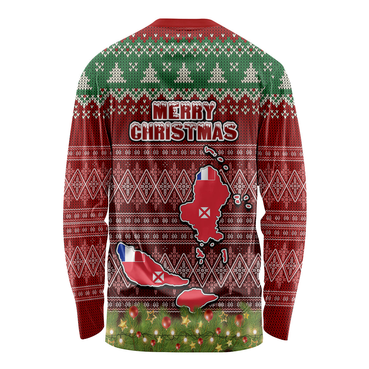 wallis-and-futuna-christmas-long-sleeve-shirt-coat-of-arms-and-map-beautiful-merry-xmas-snowflake