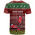 Personalised Wallis and Futuna Christmas T Shirt Coat of Arms and Map Beautiful Merry Xmas Snowflake LT03 - Polynesian Pride