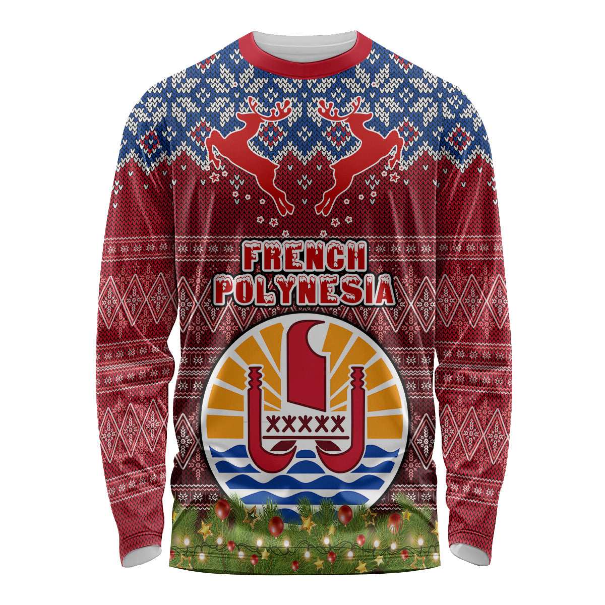 french-polynesia-christmas-long-sleeve-shirt-coat-of-arms-and-map-beautiful-merry-xmas-snowflake