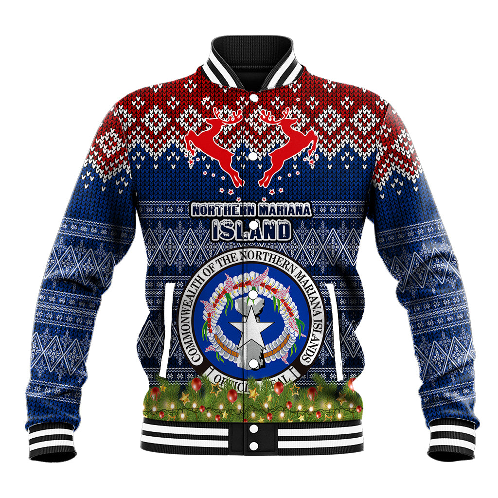personalised-northern-mariana-islands-christmas-baseball-jacket-coat-of-arms-and-map-beautiful-merry-xmas-snowflake
