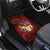 Tonga Humpback Whale Car Mats National Seal with Hibiscus and Polynesian Tattoo