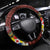 Tonga Humpback Whale Steering Wheel Cover National Seal with Hibiscus and Polynesian Tattoo