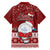 Palau Christmas Hawaiian Shirt Snowman and Palau Coat of Arms Maori Tribal Xmas Style LT03 - Polynesian Pride