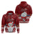 Palau Christmas Hoodie Snowman and Palau Coat of Arms Maori Tribal Xmas Style LT03 - Polynesian Pride