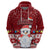 Palau Christmas Hoodie Snowman and Palau Coat of Arms Maori Tribal Xmas Style LT03 - Polynesian Pride