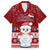 Personalised Palau Christmas Hawaiian Shirt Snowman and Palau Coat of Arms Maori Tribal Xmas Style LT03 Red - Polynesian Pride