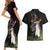 New Zealand Hoiho Couples Matching Short Sleeve Bodycon Dress and Hawaiian Shirt Maori Art Tattoo and Silver Fern