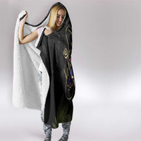 New Zealand Hoiho Hooded Blanket Maori Art Tattoo and Silver Fern