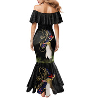 New Zealand Hoiho Mermaid Dress Maori Art Tattoo and Silver Fern LT03 - Polynesian Pride