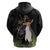 New Zealand Hoiho Zip Hoodie Maori Art Tattoo and Silver Fern