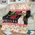 New Zealand Merry Christmas Blanket Hoiho Xmas - Haka Dance and Pohutukawa